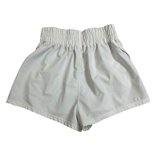 Free People Movement Shorts High Waisted Gym Athletic White Logo Boho Size Small - Picture 4 of 9